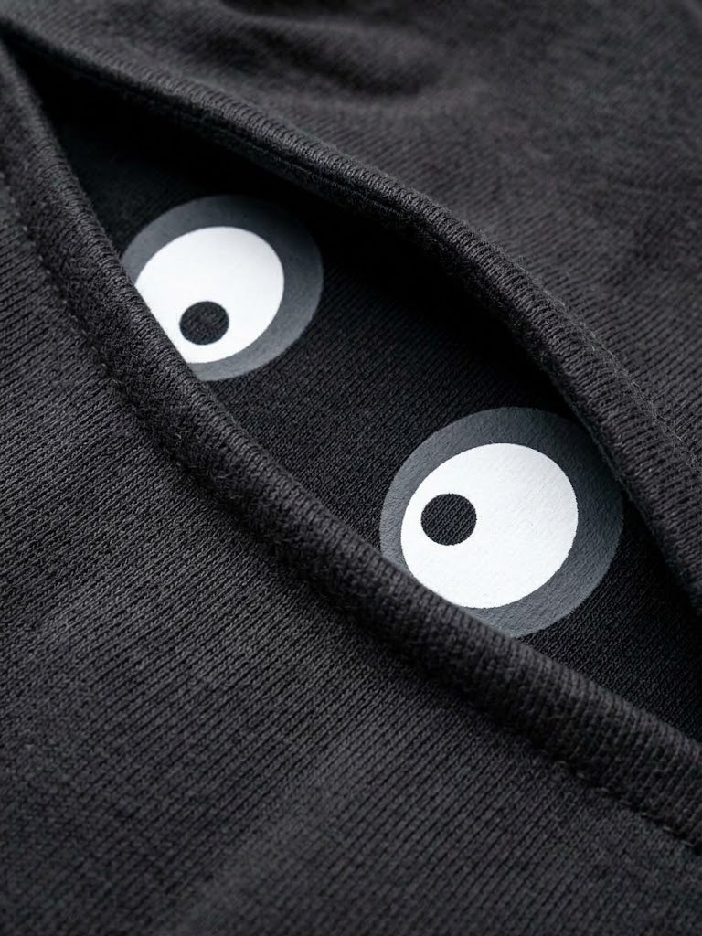 Boys BRANDED' Dark Grey Novelty Joggers with Knee Eye Graphics
