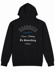 Hoodrich Boys Black Fleece Pullover Hoodie with Bold Script & Block Graphic| SM GARMENTS