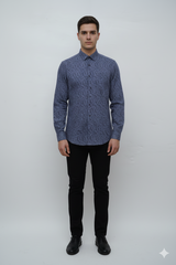 MENS PRINTED CASUAL COMFORT FIT SHIRT
