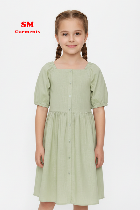LCW Kids Square Neck Girls Dress