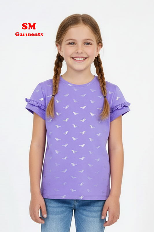 OKAIDI GIRLS COTTON T-SHIRT