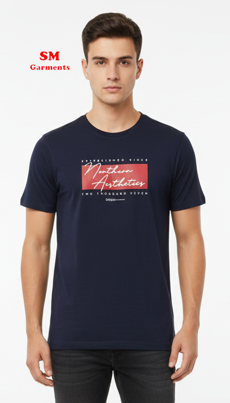 DENIM TOM TAILOR MENS BASIC FIT PRINTED TSHIRT