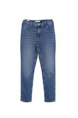 Kids' Mid-Wash Slim Fit Jeans with Elastic Waistband