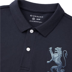 Giordano Slim fit 3D Lion Polo.