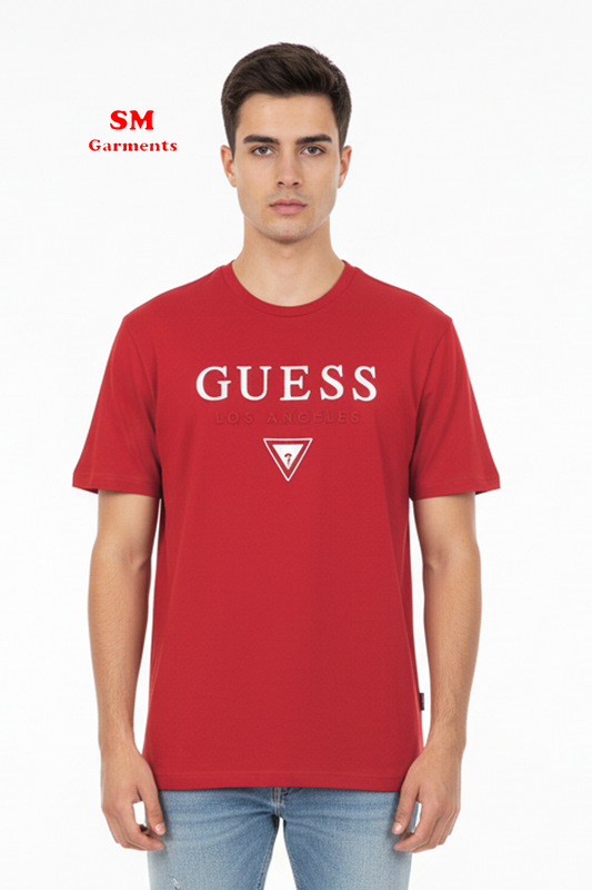 لاس اینجلس فرنٹ پرنٹ شدہ لوگو ٹی شرٹ