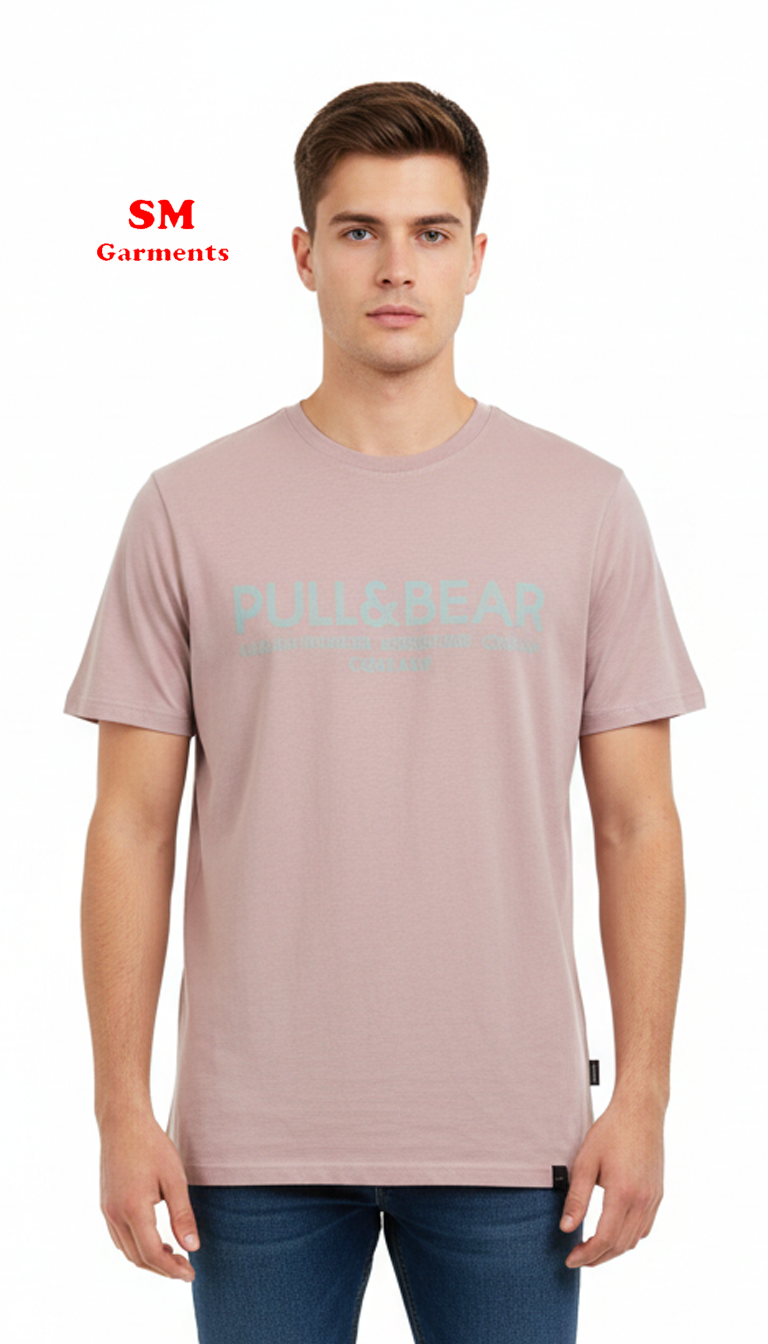 PULL&BEAR MENS REGULAR FIT BASIC T SHIRT