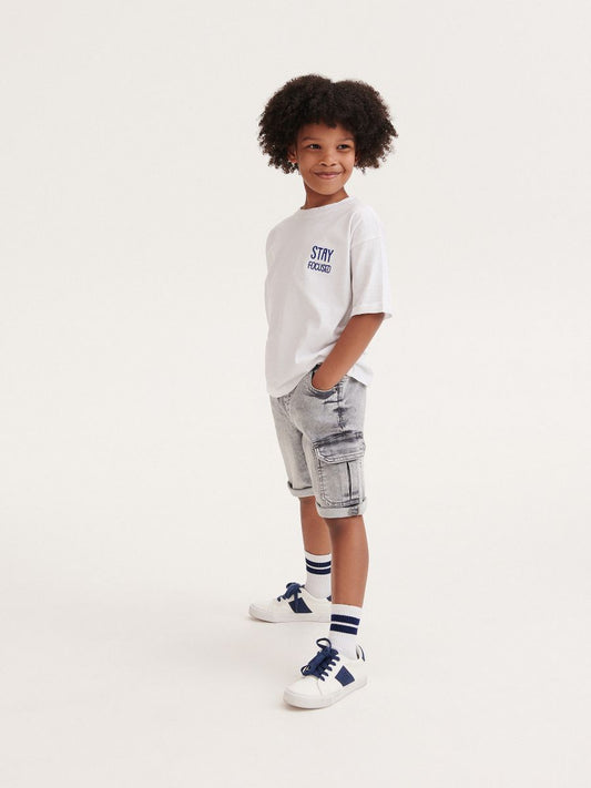 RES BOYS DENIM CARGO SHORTS