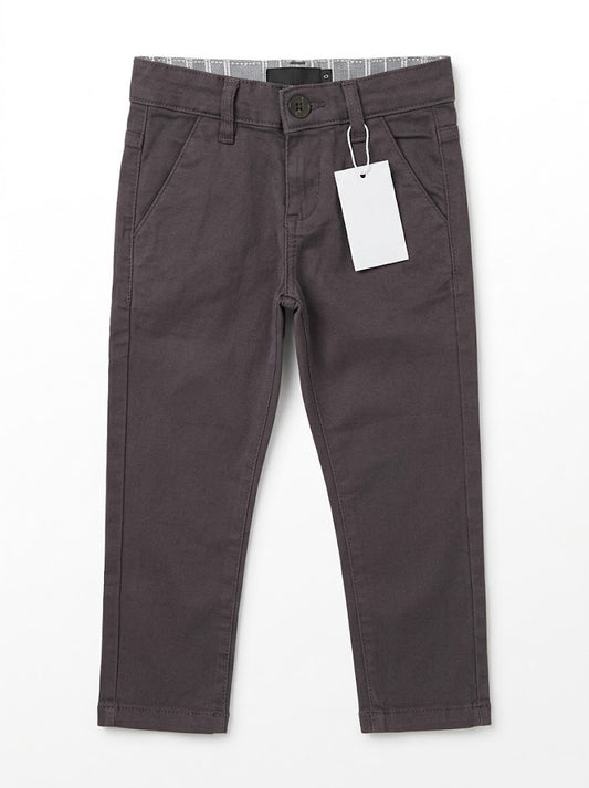 Boys BRANDED ' Dark Plum Slim Fit Stretch Chino Pants| SM GARMENTS