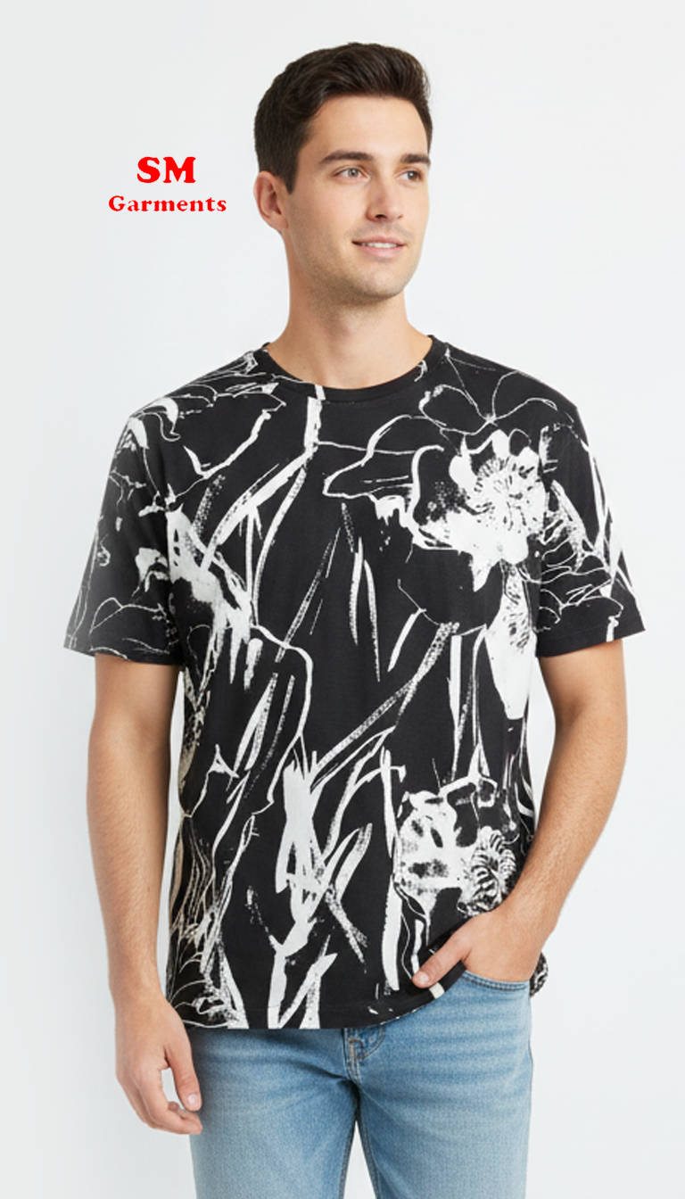 H&M MENS PRINTED T SHIRT