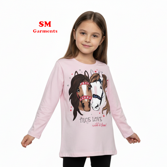 INFINITY Girls Full Sleeves T-Shirt