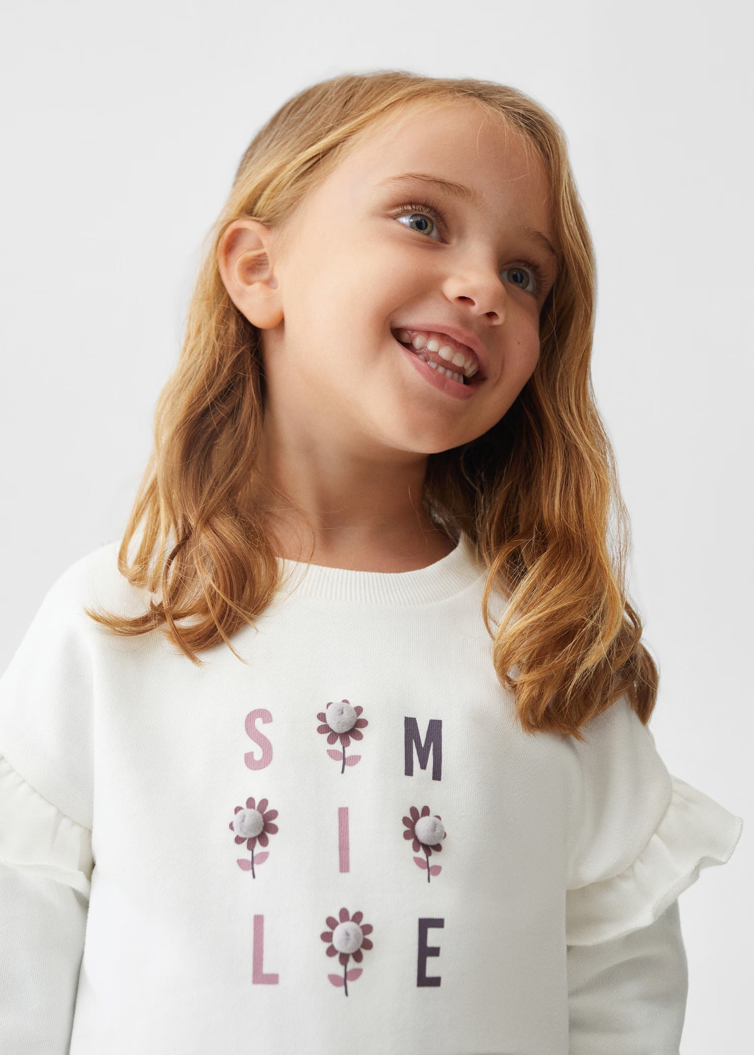 MANGO KIDS Printed message sweatshirt