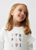 MANGO KIDS Printed message sweatshirt