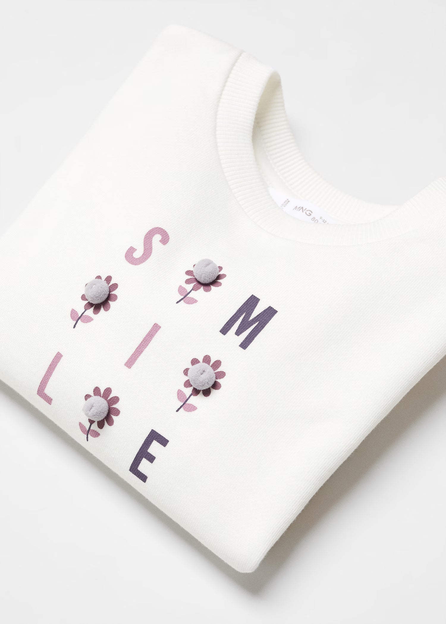 MANGO KIDS Printed message sweatshirt