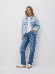 Reserved droit à motif Wide Leg Jeans