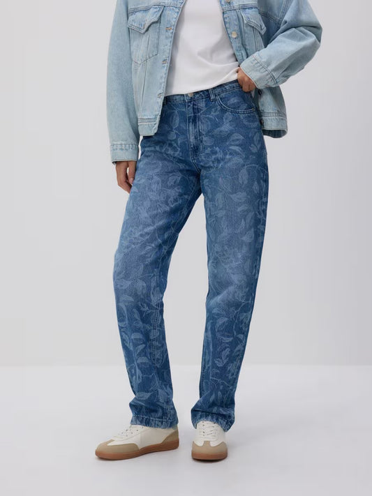 Reserved droit à motif Wide Leg Jeans