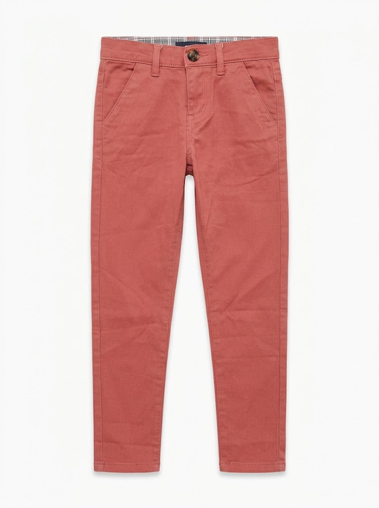 Guess Boy Rose Coral Slim Fit Stretch Chino Pants | SM GARMENTS