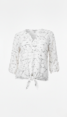 YESSICA Women Printed Tied up Shirt