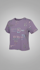 M&S Girls Shimmering Slogan Print Short Sleeve Cotton T Shirt