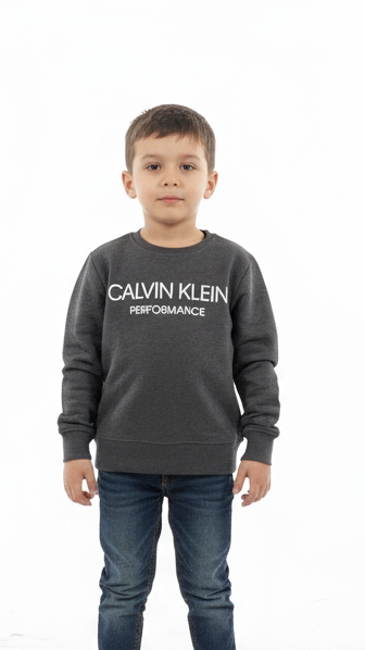 CALVIN KLEIN BOYS LOGO PRINTED SWEATSHIRT