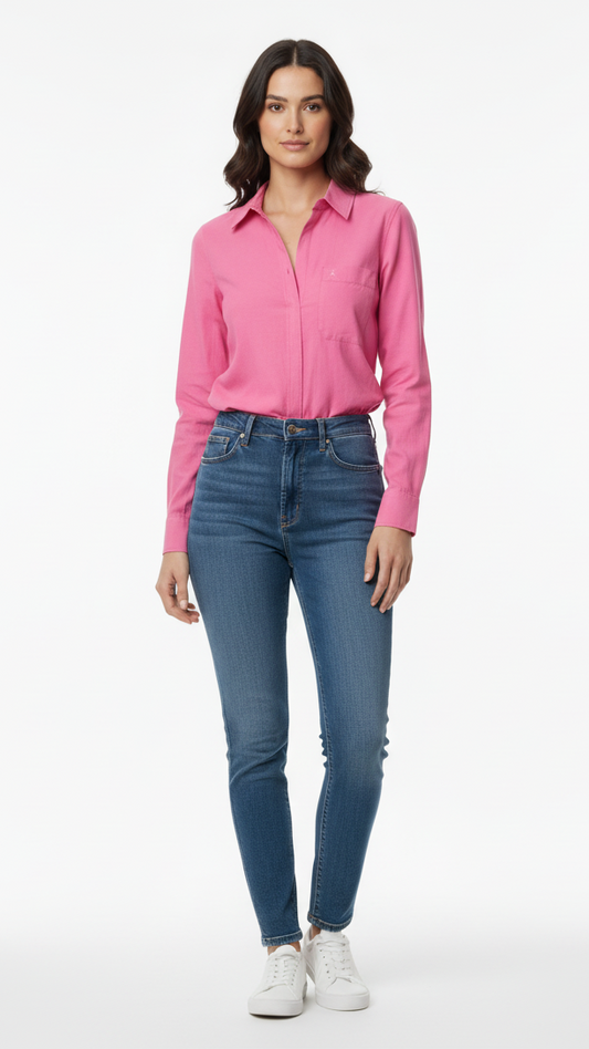 NXT WOMENS PLAIN POCKET SHIRT
