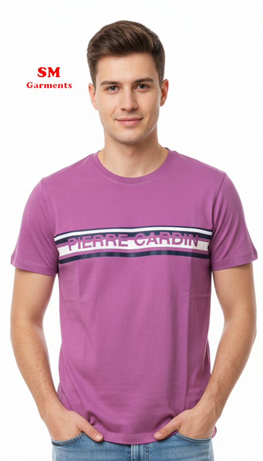 PIERRE CARDIN MENS BASIC HALF SLEEVES T-SHIRT