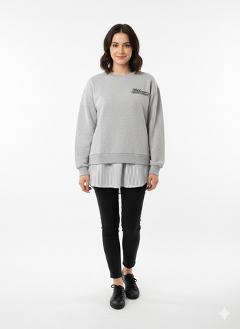 LEFTIES WOMENS EMBROIDED SWEATSHIRT