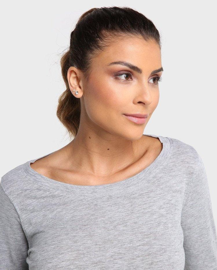 Riachuelo Sport Knit Blouse – Grey Blend