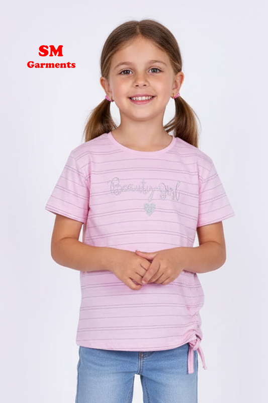 DU PAREIL GIRLS STRIPED TEES