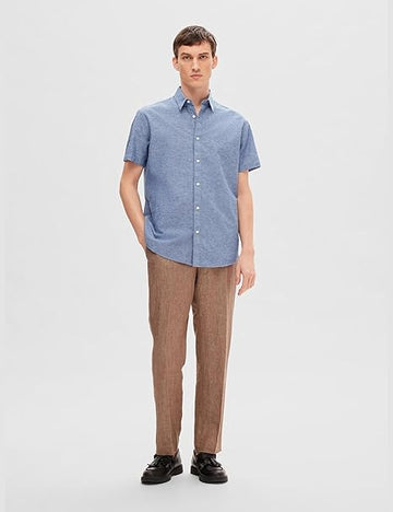 SELECTED HOMME Men SS Noos Short Sleeve Shirt