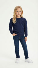 GIRLS Basic Navy Blue Sweatshirt