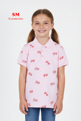 GIRLS PRINTED POLO