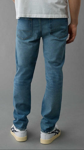 Easy Flex Tencel Fibers Slim Straight Jeans For Mens