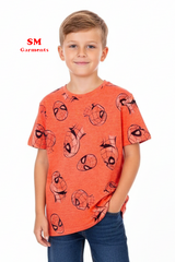 BOY T-SHIRT ALL OVER SPIDER MAN PRINT