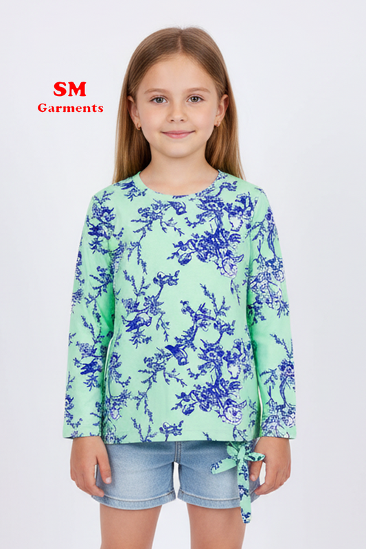 OKAIDI GIRLS FLORAL T-SHIRT