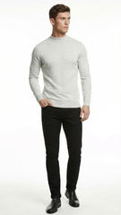 Mens Basic White Pullover