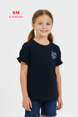 DU PAREIL KIDS SMILE TODAY EMBRIODED T-SHIRT