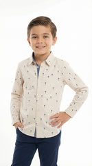 H&M L.O.G.G Boys Palm Tree Printed Shirt