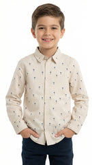H&M L.O.G.G Boys Palm Tree Printed Shirt