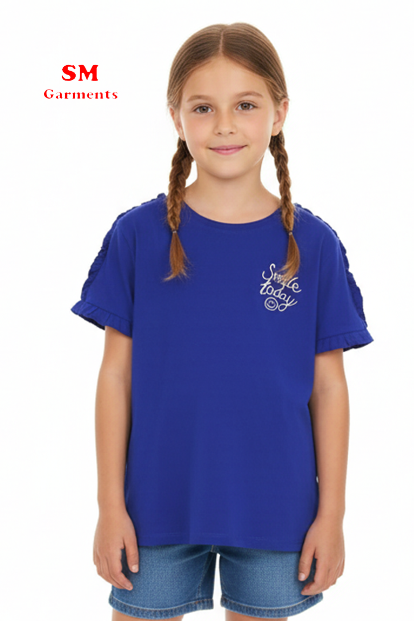 DU PAREIL KIDS SMILE TODAY EMBRIODED T-SHIRT