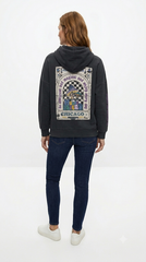 STICH & SOUL WOMENS BACKPRINT BLACK HOODIE