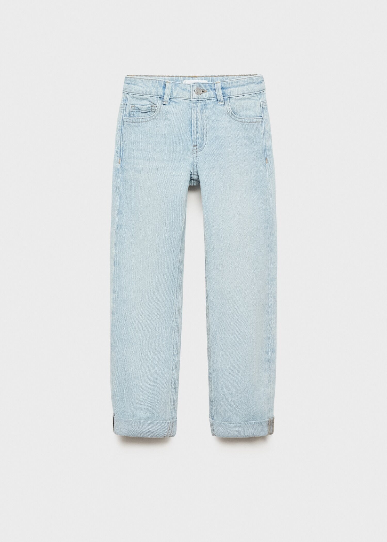 BOYS Straight jeans with turn-up