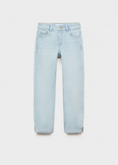 BOYS Straight jeans with turn-up