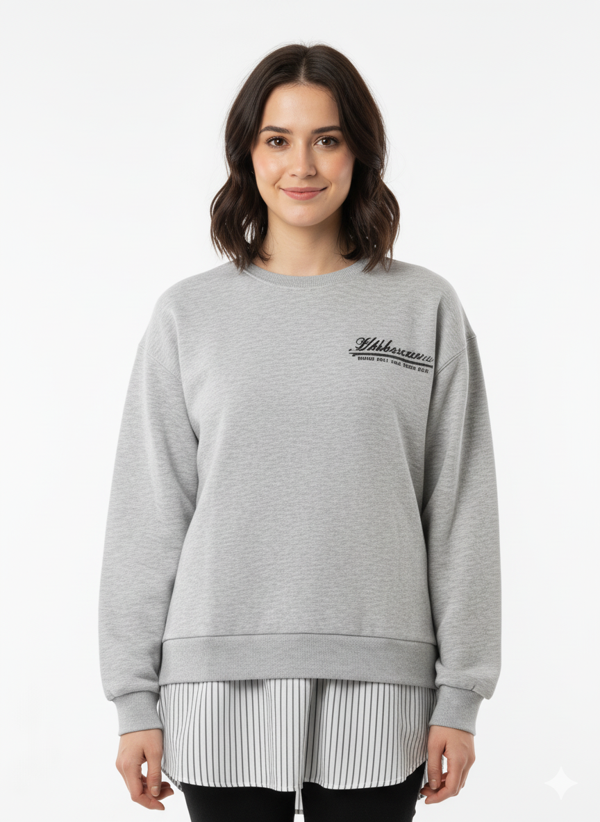 LEFTIES WOMENS EMBROIDED SWEATSHIRT