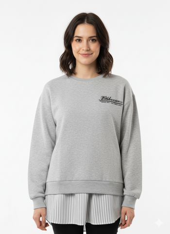 LEFTIES WOMENS EMBROIDED SWEATSHIRT