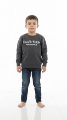 CALVIN KLEIN BOYS LOGO PRINTED SWEATSHIRT