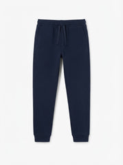 Boys' Casual Cotton Solid Jogger Pants – Navy Blue