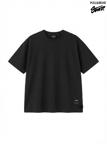 Pull & Bear Basic short sleeve over size cotton T-shirt