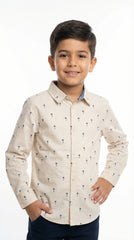 H&M L.O.G.G Boys Palm Tree Printed Shirt