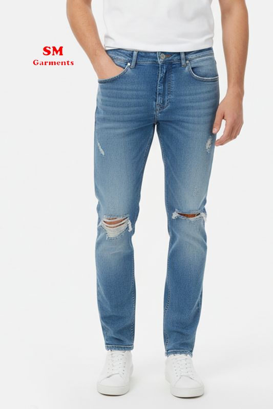 PULL&BEAR Super Skinny Ripped Jeans