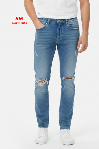 PULL&BEAR Super Skinny Ripped Jeans